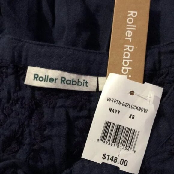Roller Rabbit Lucknow Navy Serafina Tunic XS - Picture 5 of 7